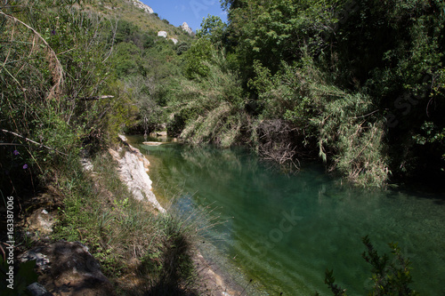 Laghetto di Cassibile, riserva naturale orientata Cavagrande del Cassibile, Siracusa, Sicilia
