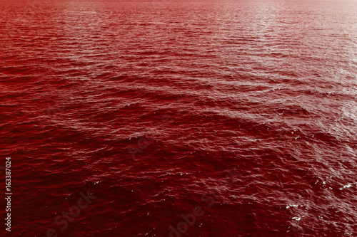 Sea waves of blood