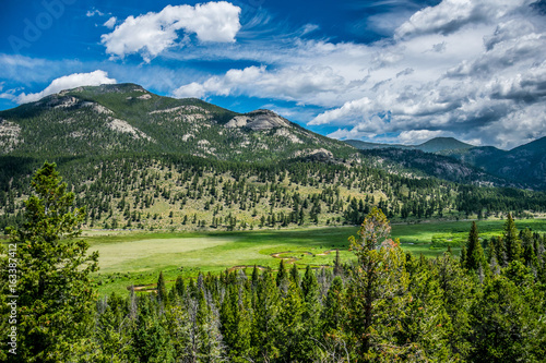 Picturesque landscape in the Rocky Mountains
