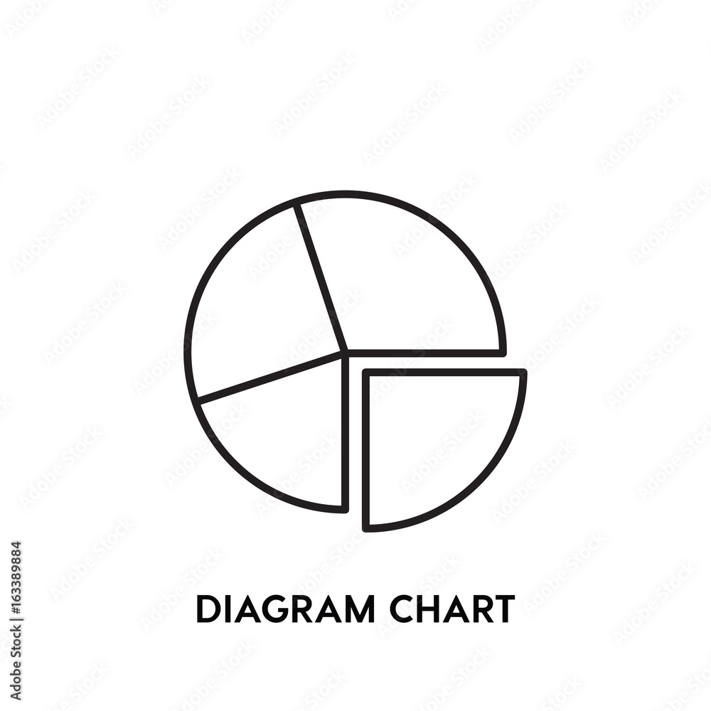 Diagram Chart vector icon, pie symbol. Modern, simple flat vector illustration for web site or mobile app Diagram Chart vector icon, pie symbol. Modern, simple flat vector illustration for web site or mobile app
