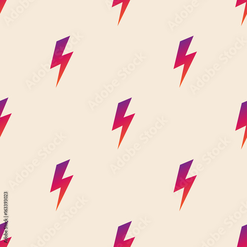 Lightning vector seamless pattern