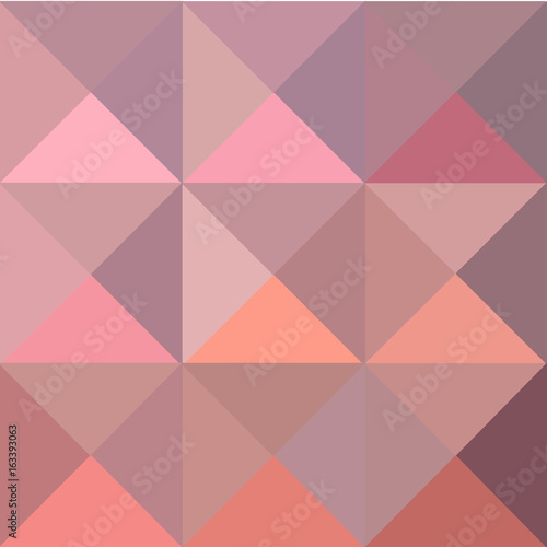 Pyramid  polygon background with colorful pink studs
