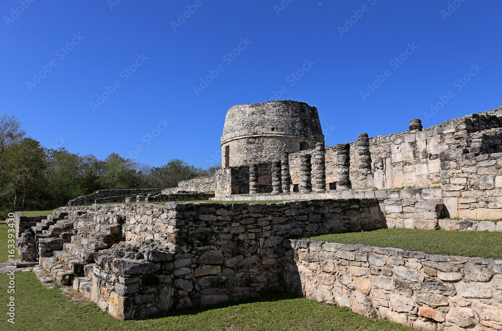 Mayapan ancient ruins, Yucatan, Mexico