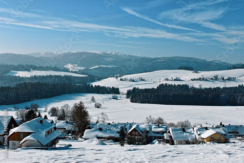 Winter in Breitnau in the Black Forest, Germany