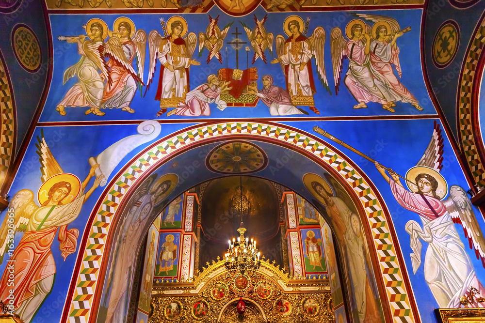 Ancient Mosaics  Basilica Saint Michael Monastery Cathedral Kiev Ukraine