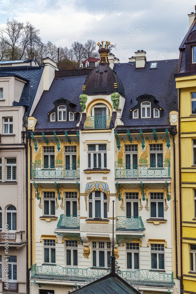 Fototapeta premium Art Nouveau building, Karlovy vary