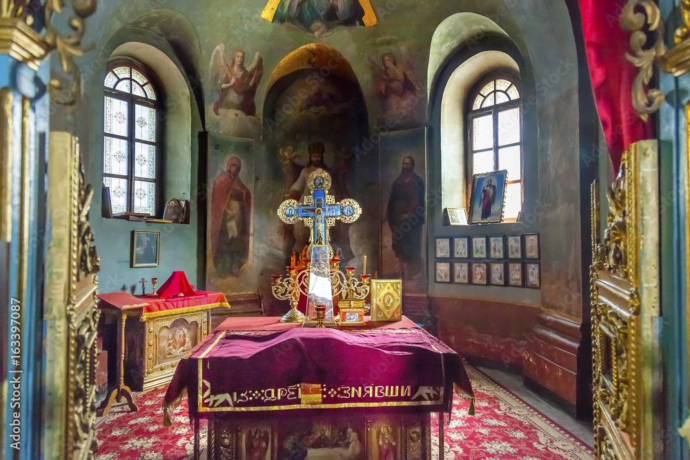 Ancient Mosaics Icons Rectory Saint Michael Vydubytsky Monastery Kiev Ukraine