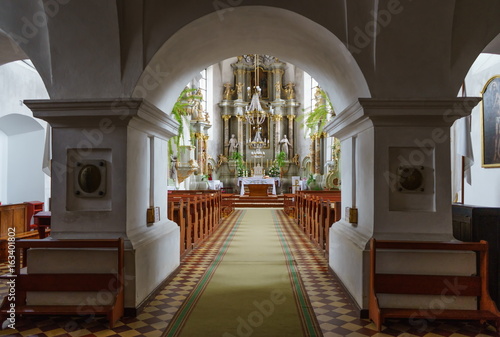The altar of the church in Slonim, Belarus