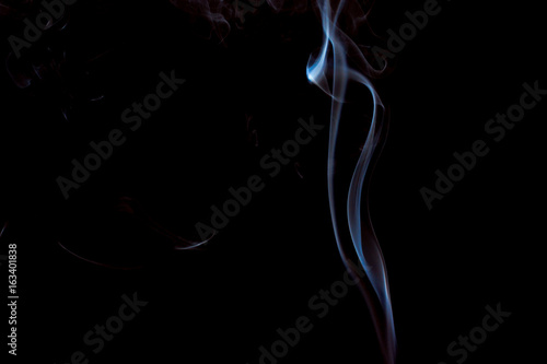 Smoke and Fog on Black Background