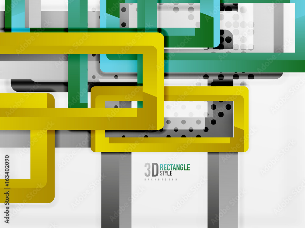 Rectangle tube elements, vector background Rectangle tube elements, vector background