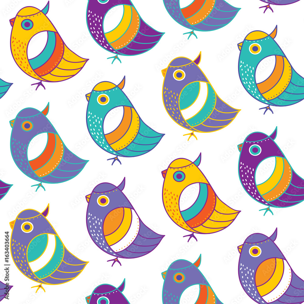 Seamless pattern with birds Seamless pattern with birds