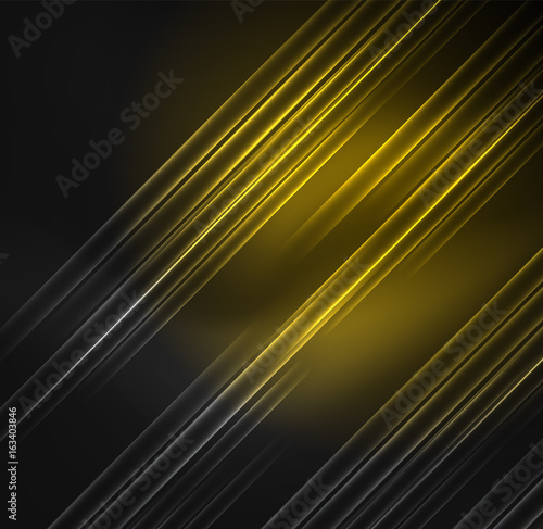 Glowing futuristic lines