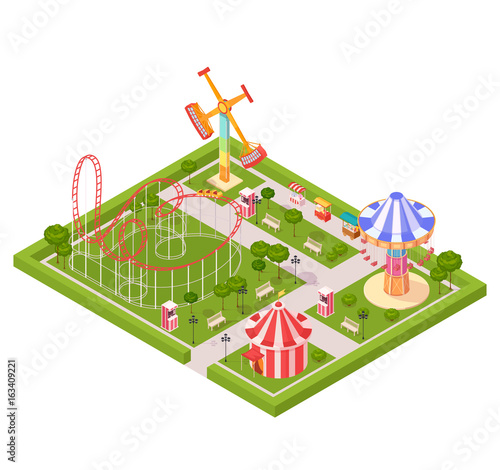 Amusement Park Design Composition