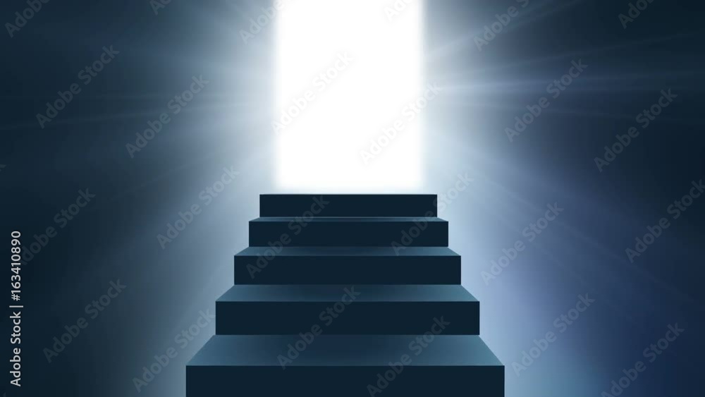 Stairs to light door. Hope And Freedom Concept. Stairway to a bright world full hd and 4k, Light and Dark Concept. Religion background. Achievement and success concept. Stairs to light door. Hope And Freedom Concept. Stairway to a bright world full hd and 4k, Light and Dark Concept. Religion background. Achievement and success concept.
