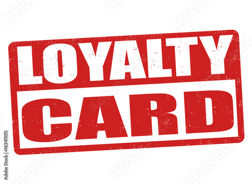 Loyalty card sign or stamp