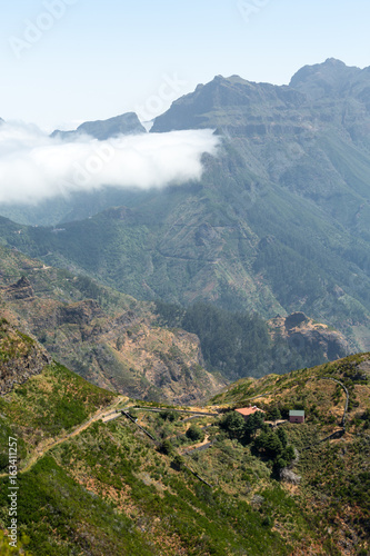 View the pass Boca da Encumeada in Madeira. Portugal