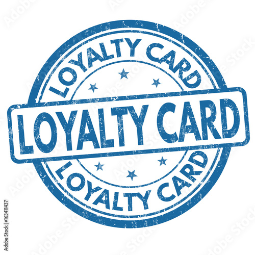 Loyalty card sign or stamp