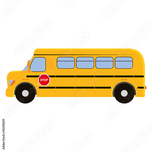 Isolated school bus