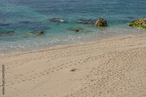 Praia da Ilha do Pessegueiro beach near Porto Covo, Portugal. photo