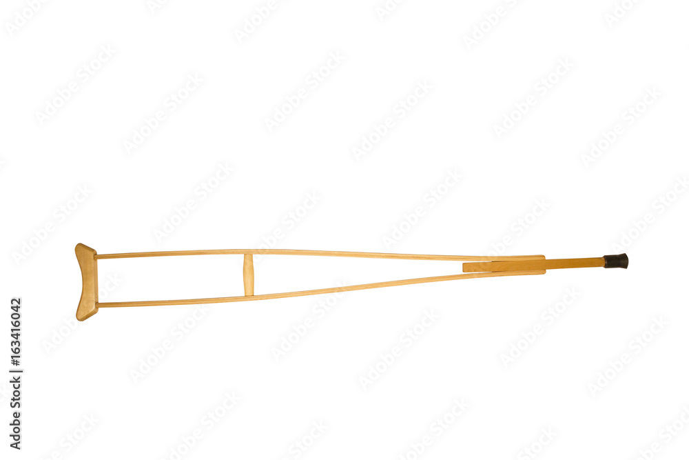 Crutch isolated on white background Crutch isolated on white background