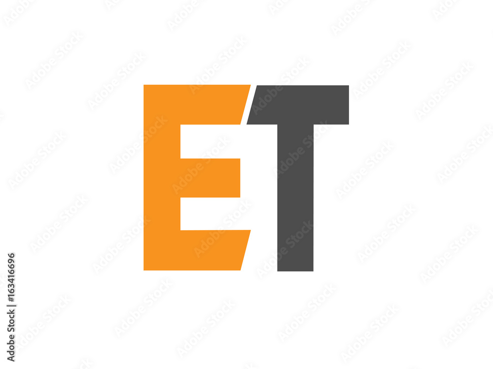 ET Initial Logo for your startup venture ET Initial Logo for your startup venture