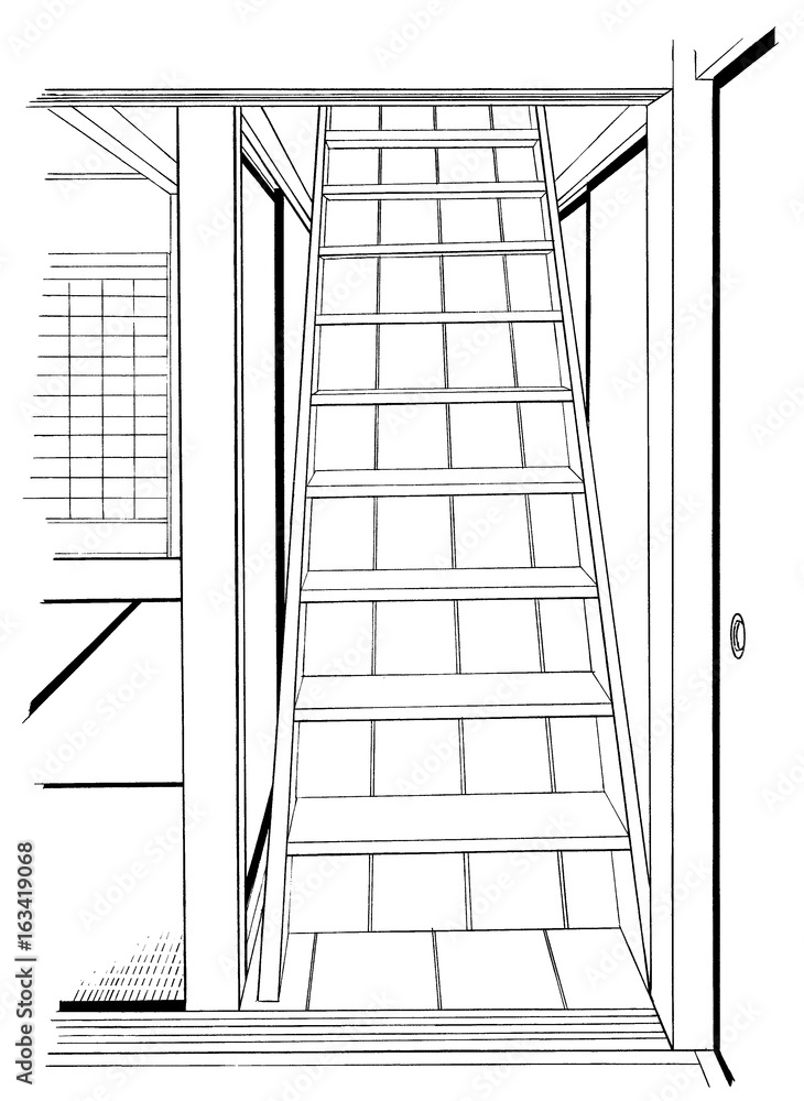 漫画風ペン画イラスト 和風 漫画風ペン画イラスト 和風