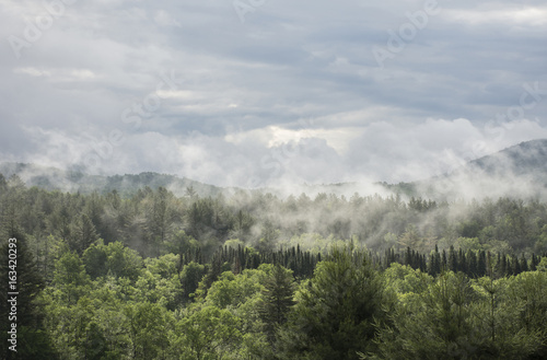 Fog on Green Mountains, Vermont