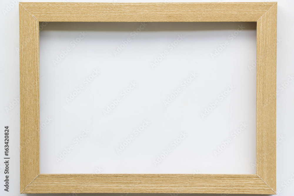 Fototapeta premium Wooden rectangle frame