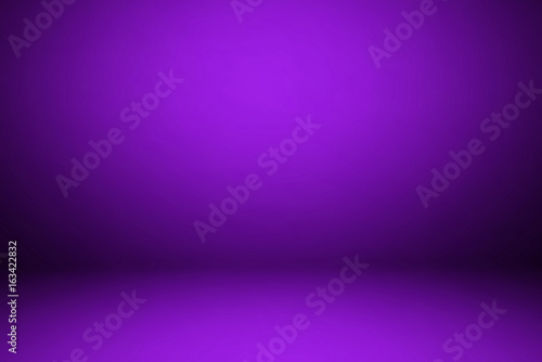 Empty purple studio room, used as background for display your products photo