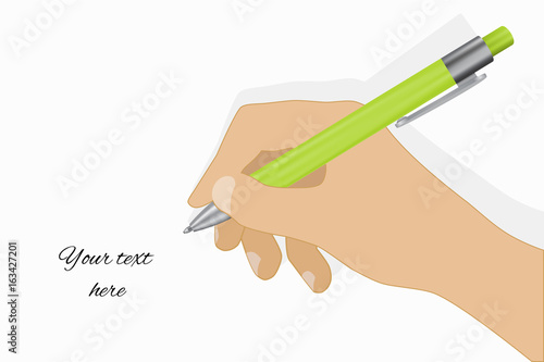 Hand writing simple icon