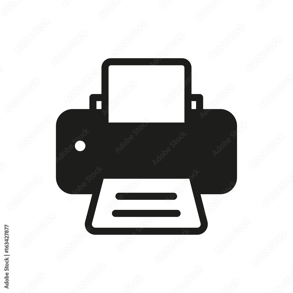 Printer vector icon. Printer vector icon.