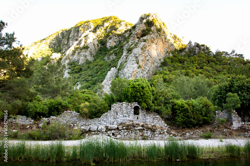 Olympos antique city ruins in Antalya