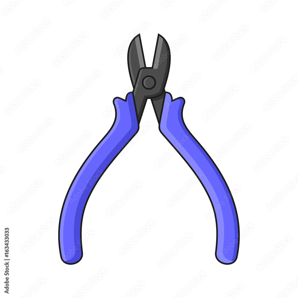 Nippers on White Background. Vector Nippers on White Background. Vector