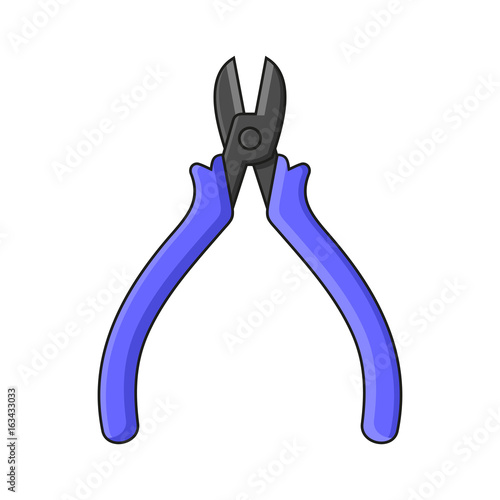 Nippers on White Background. Vector