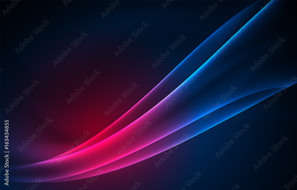 Naklejka premium Vector polar lights concept background