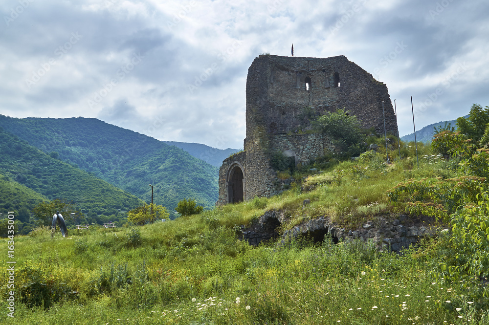 Tower in ancient armenian monastery Akhtala