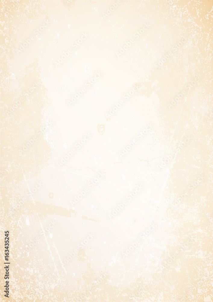 A4 Old Paper Background Grunge Beige Stock Vector | Adobe Stock