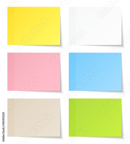 6 Stick Notes Color Mix