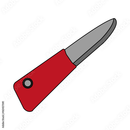 jackknife icon over white background vector illustration