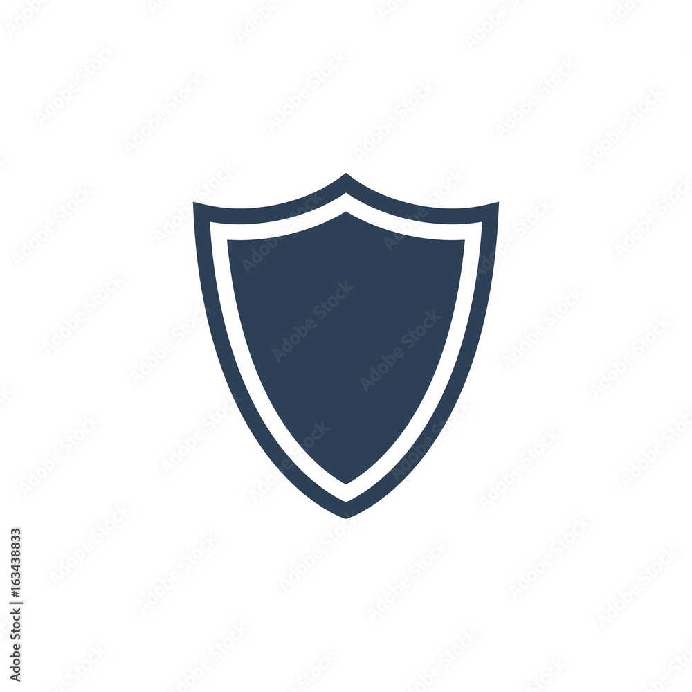 Shield silhouette, logo, icon Shield silhouette, logo, icon