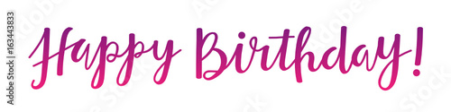 "HAPPY BIRTHDAY" Hand Lettering Banner
