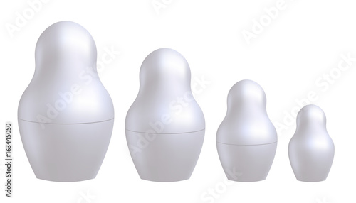 Russian nesting doll matrioshka template.