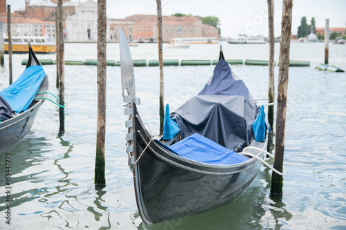gondolas in Venice, Italy © Jopstock