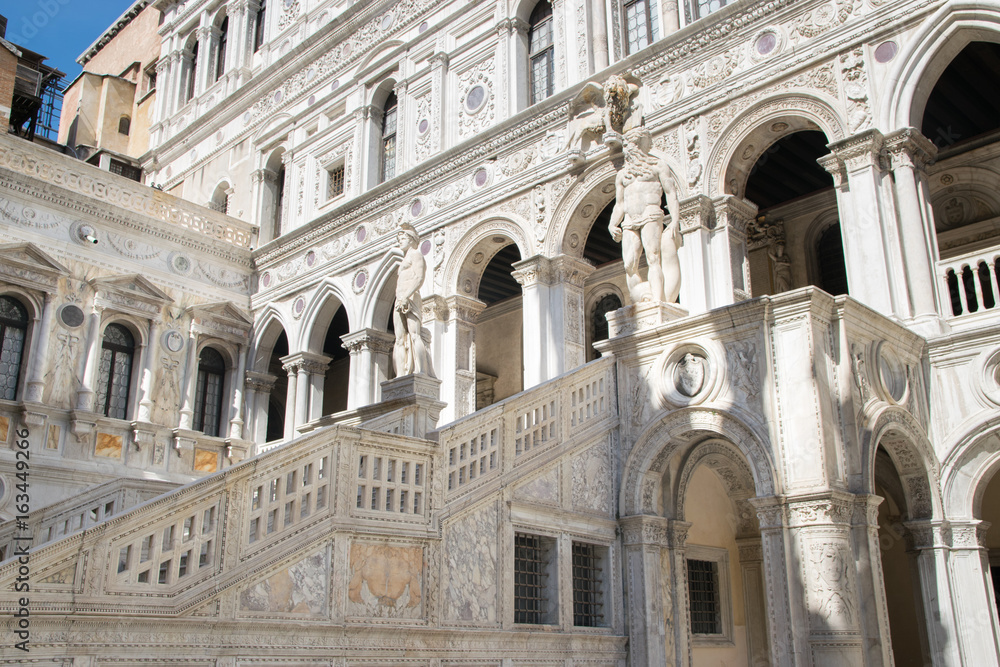Inner court of Palazzo Ducale (Doge's Palace) in Venice, Italy