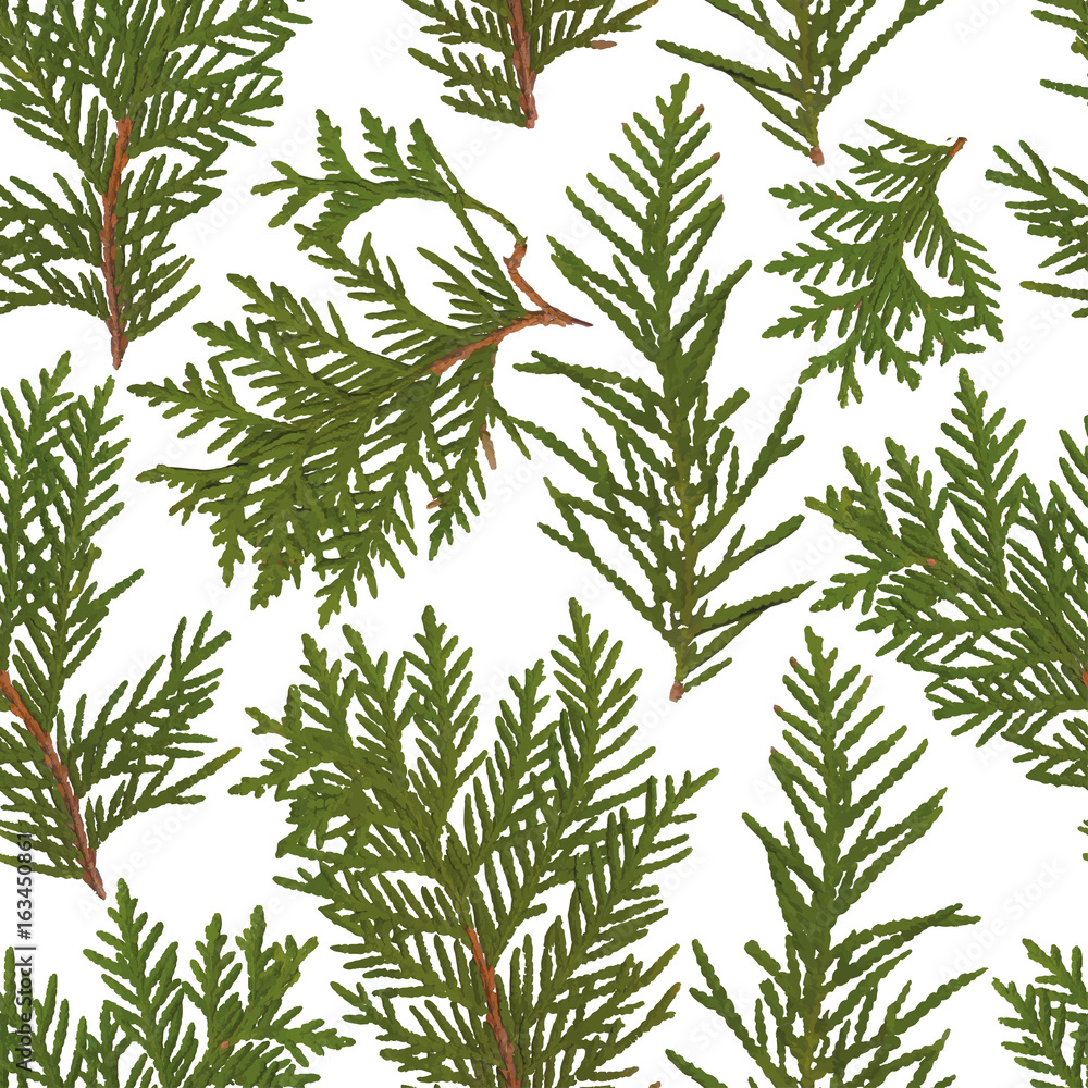 Fototapeta premium Leaf colored seamless pattern