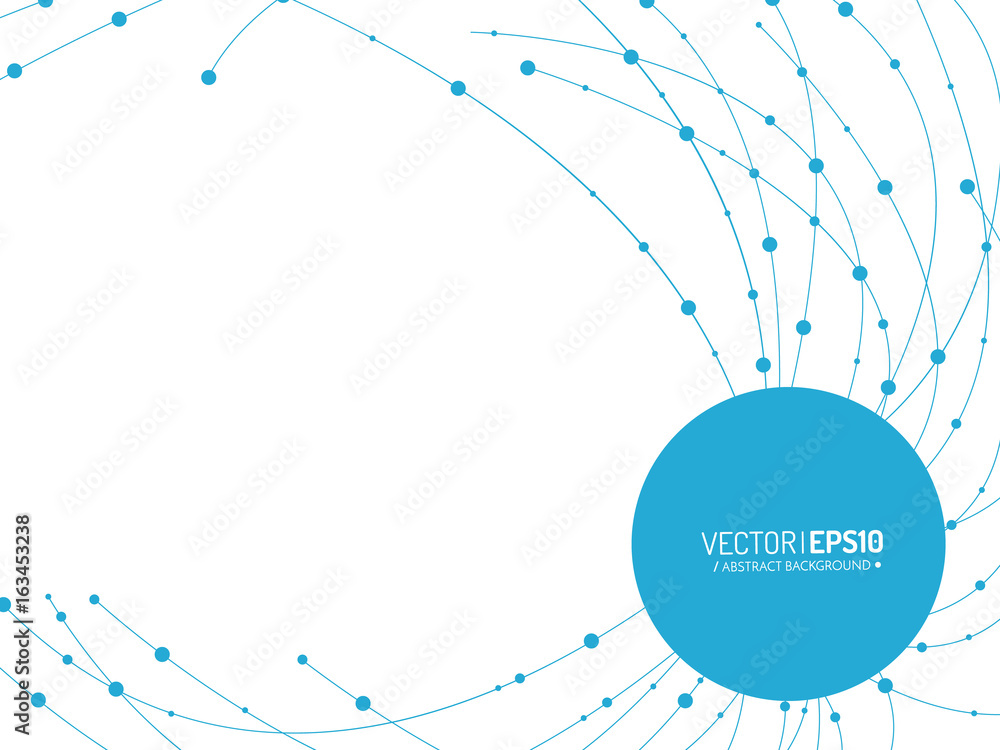Obraz premium Connected Lines and dots. Network sign. Vector illustration