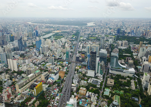 Bangkok aerial view from the drone © Glebstock