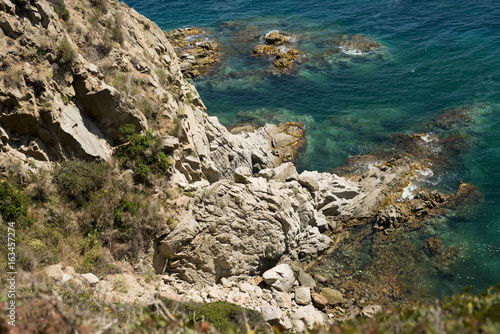 Scenic sea coast landscape