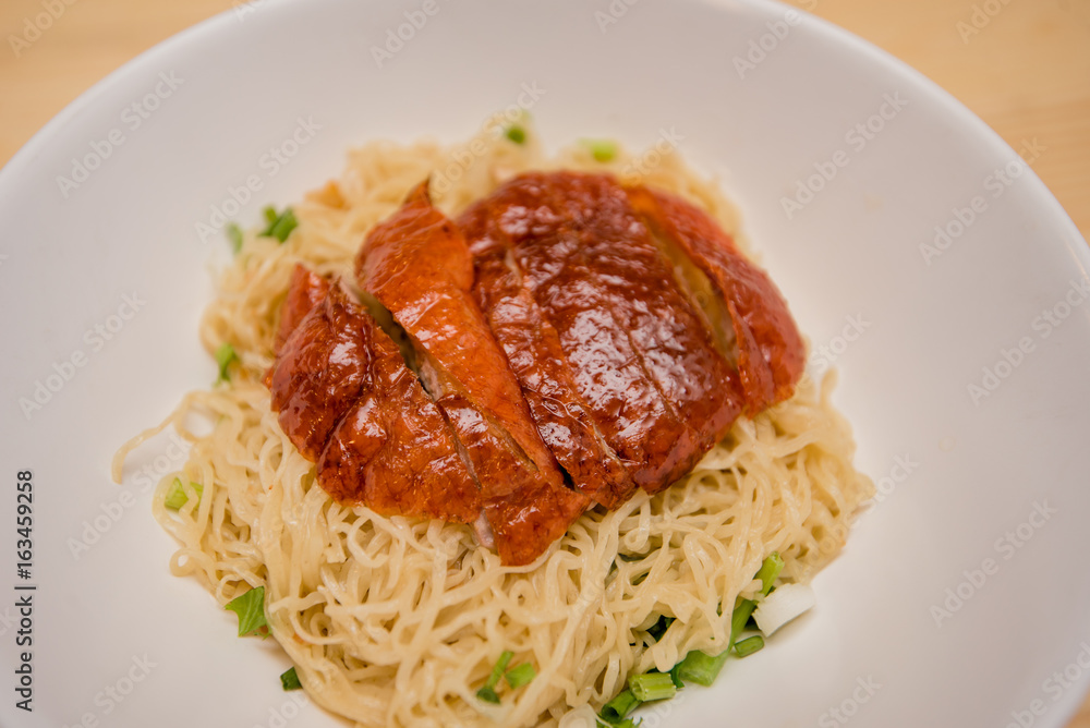 noodle with roasted duck, Thai food, Chinese food noodle with roasted duck, Thai food, Chinese food