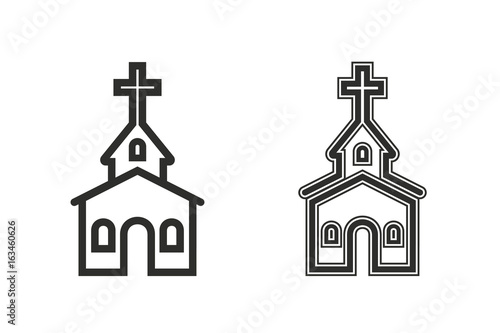 Church vector icon.